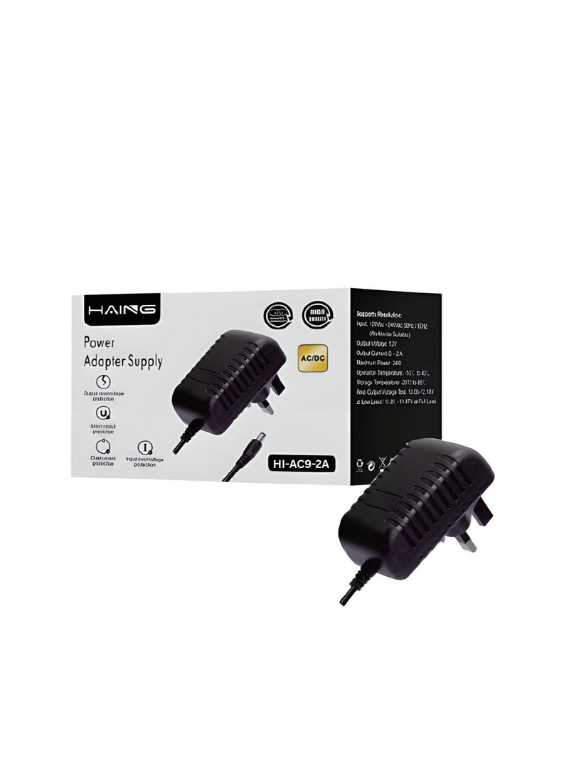 Haing Power Adapter Supply 12V 0.2A   (HI-AC9-2A) - Image 1
