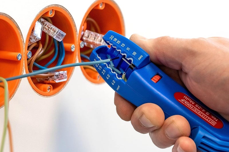 WEICON Cable Stripper No. S 4-28 Multi | Integrated Stripping Function | High Safety | Adjustable Cutting Depth | for Round Cables | Working Range 4-28 mm Ã˜ - Image 5