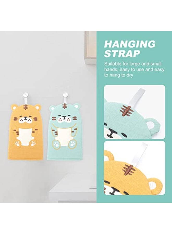 Generic SYOSI 2Pcs Baby Bath Mitt Washcloths Gloves Designed in Nice Cute Animal Style Mitt Puppet Washcloths Kids Wash Gloves Bath for Baby Toddler Kids Cleaning Skin - Image 2