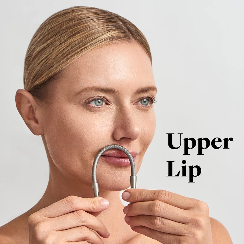 R.E.M Spring Facial Hair Remover - The Original Hair Removal Spring [Design Patent]. Removes Hair from Upper Lip, Chin, Cheeks and Neck. 100% Stainless Steel - Image 5