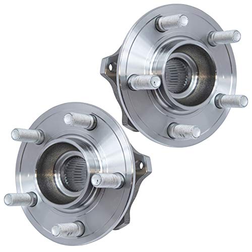 TRQ 2 Piece Rear Wheel Bearing & Hub Assembly Set with ABS Sensor Compatible with 2015-2023 Chrysler 300 Dodge Challenger Charger - Image 1