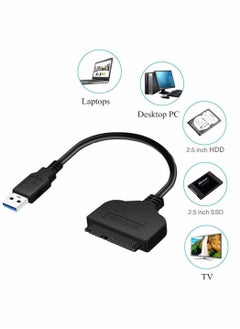 Y&D USB Cable to SATA 3.0 III Hard Drive Adapter for USB1.0/USB1.1/USB2.0 and 2.5 inch SATA/SATA2.0/SATA3.0 Disk Support SSD & HDD Data Transfer UASP  - Image 2
