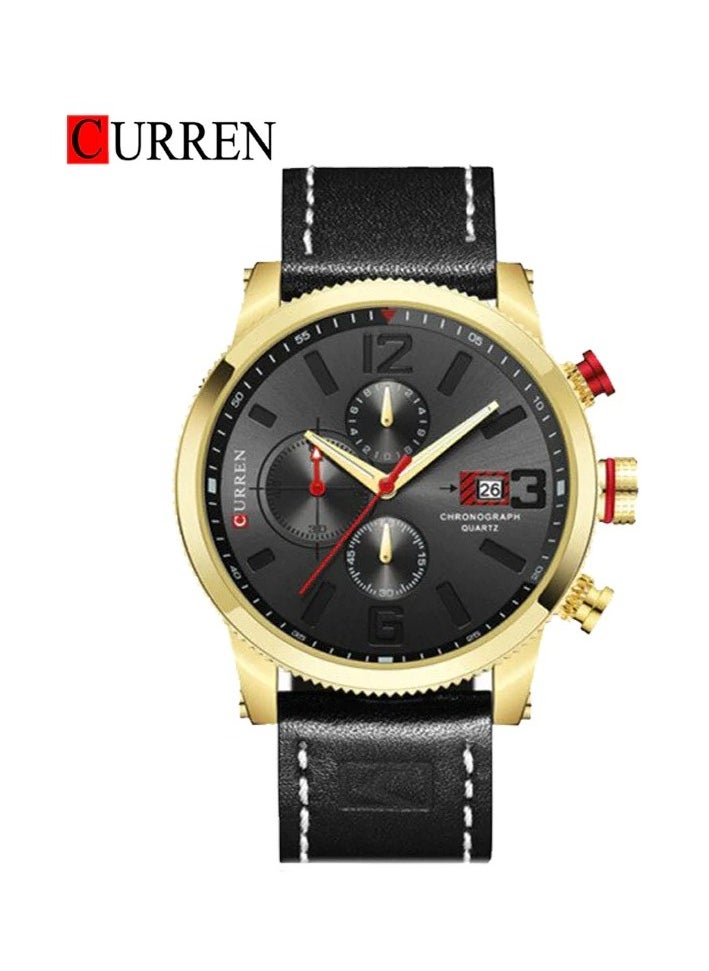 CURREN 8281 Original Brand Leather Straps Wrist Watch For Men - pzsku/ZE85C6F41F049DF19217BZ/45/_/1700663223/1f48d3aa-e569-426a-8170-567c7998e74a