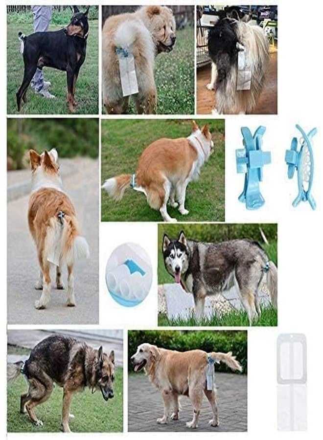 Pups&Pets Dog Poop Collector, 20 Pcs Portable Soft Silicone Dog Poop Bags Clip Set Dog Tail Holder for Dogs-(Colour May Vary) (Large) - Image 2