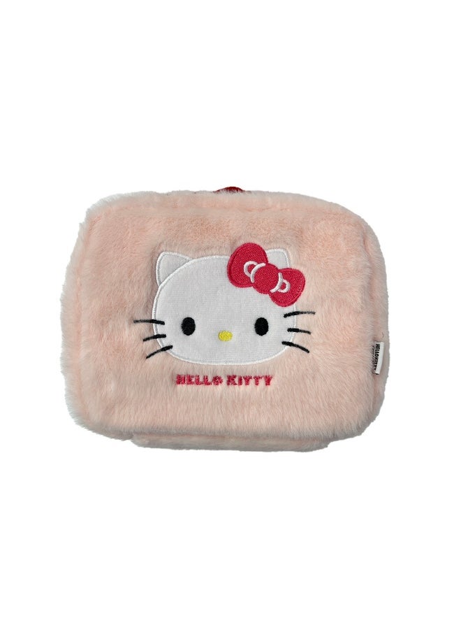 Miniso MINISO Sanrio Characters Plush Large Storage Bag (Hello Kitty) – Soft and Spacious Organizer for Toys, Clothes, and Essentials 