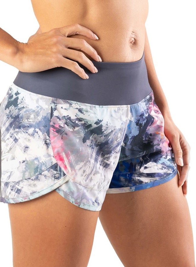 Tough Mode Apparel Womens 3" Lightweight Running WOD Volleyball Shorts Workout Mesh Liner Zip Pocket, Ice Breaker, S - Image 1