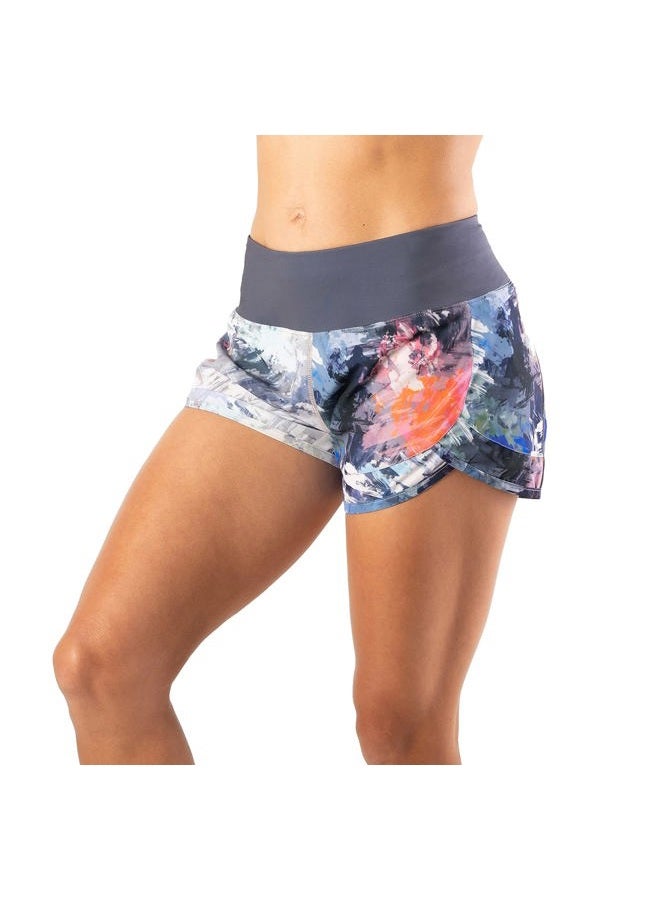 Tough Mode Apparel Womens 3" Lightweight Running WOD Volleyball Shorts Workout Mesh Liner Zip Pocket, Ice Breaker, S - Image 3