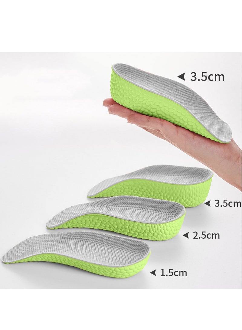 1 Pair Orthopedic High Pads, Insoles Height Increase, Orthopedic Highpads , Height Increase Insoles for Men/Women, Arch Support Insoles for Flat Feet, Grey