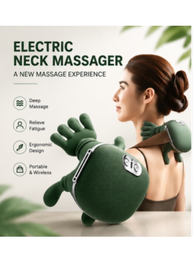 TAKHTEELA Hand Shoulder Neck Massager, Neck and Shoulder Heating Massager, Shoulder, Neck, Lower Abdomen Massager, Compact and Lightweight - Image 1