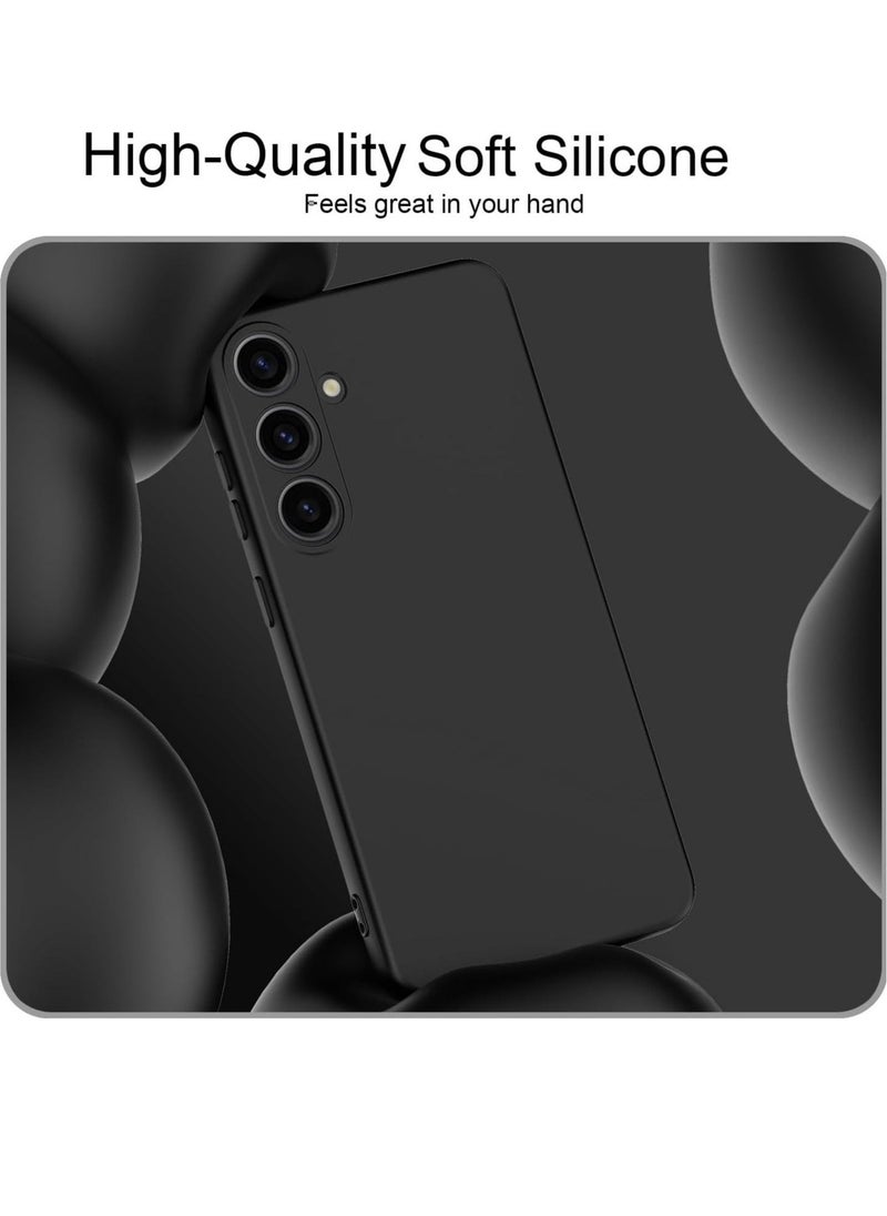 Slim Liquid Silicone Case for Samsung Galaxy S24 Plus,with Scratch-Resistant Microfiber Lining Shockproof Soft Silicone Protective Case for Samsung S24 Plus (Black) - Image 2