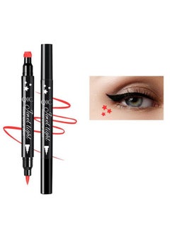 Eyeliner Stamp Wingliner Waterproof Smudgeproof Liquid Eye Liner Gel Pen Set Long Lasting Heart Black Thin Double Ended Pencil Makeup Tools for Women (Red Star) - pzsku/ZE85D27A8ACBE2FB41A1DZ/45/_/1678701692/d2e5a27c-c39a-40a7-a4ac-150a1efbfbc3