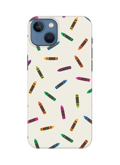 Case for Apple iPhone 14 Slim Snap Classic Series Mobile Cover Hard PC Shield Matte Finish Print - Crayon Pary