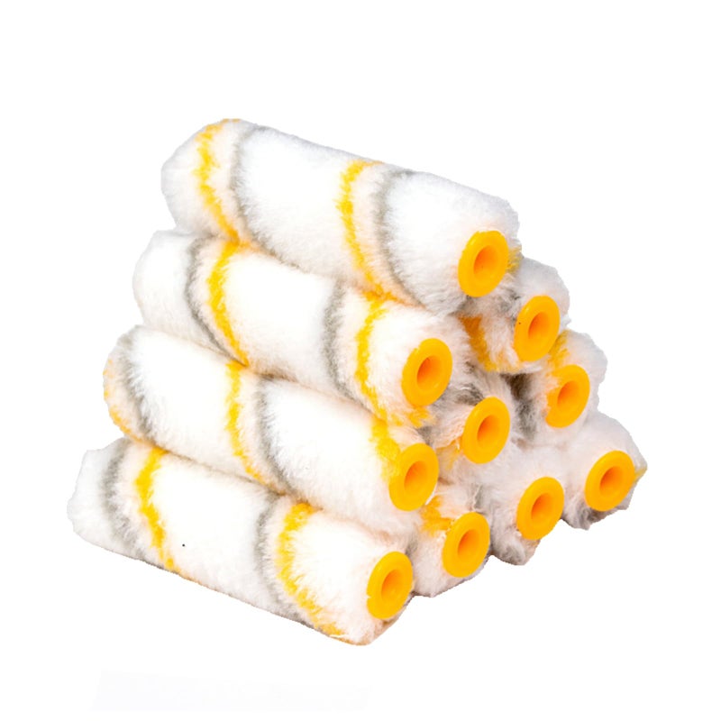 KingOrigin King Origin 10-Pack Paint Roller 4 Inch, 1/2" Nap, Small Paint Roller Covers, Lint Free Paint Roller Refills for Walls, Trim, and Home Painting Projects - Image 1