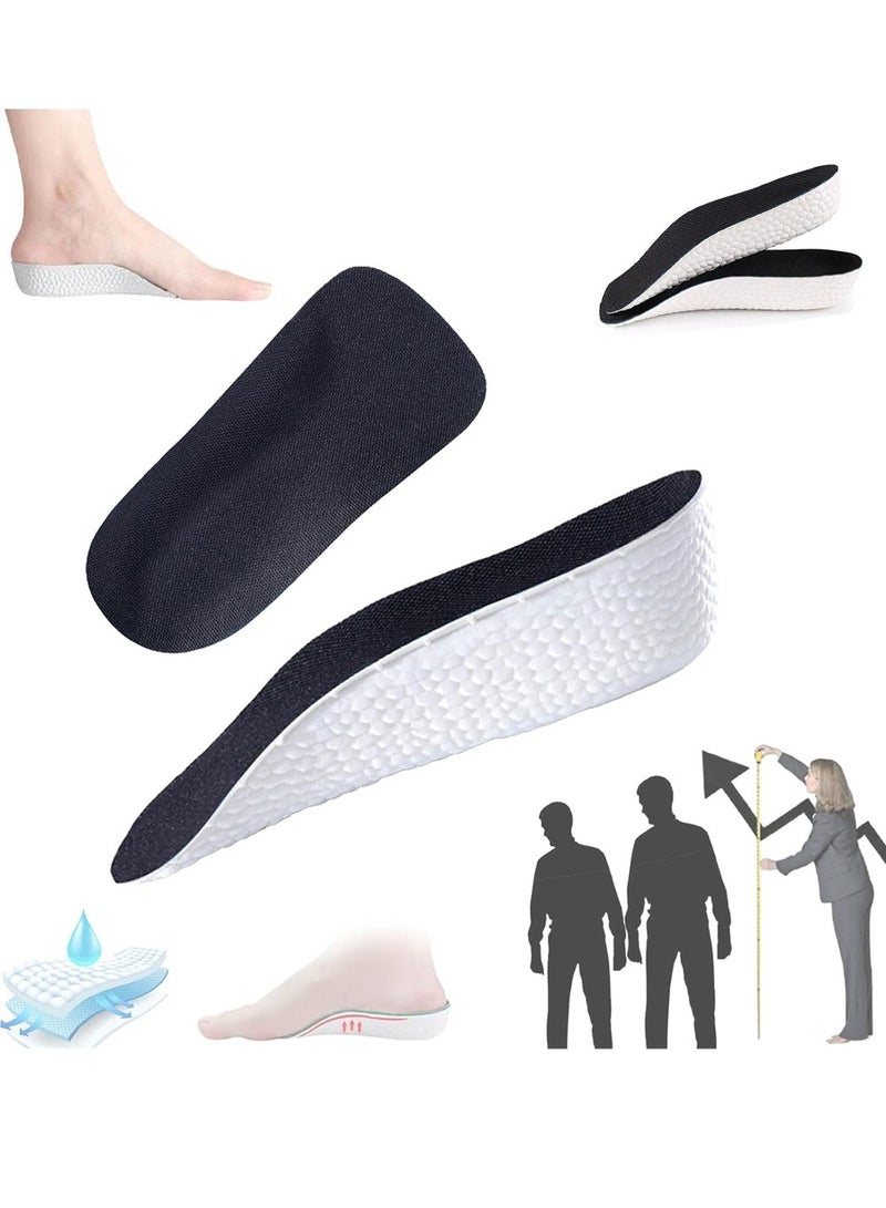 1 Pair Invisible Height Increasing Insoles,2.5cm Heel Lift Foot Pads for Men & Women,Breathable Shock Absorbing Sports  - Image 1