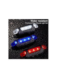 Generic Mudder 6 Pieces Front and Rear Bicycle Light USB Rechargeable Bike Light Waterproof Cycling  - Image 3