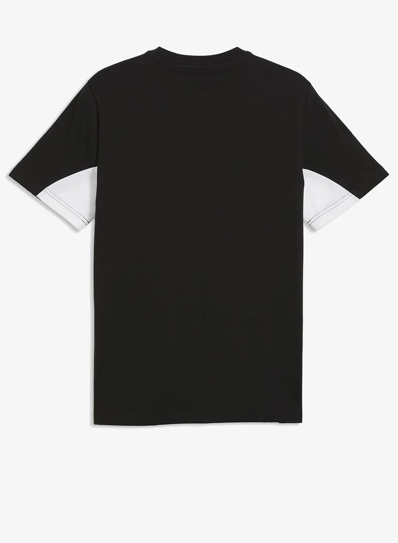 Puma PUMA Black Essential Colorblock T-Shirt for Men | Best Price UAE