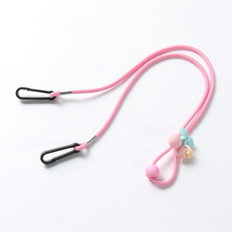 Cartoon Kids Mask Lanyard Adjustable Ear Saver 6# black and white panda - Image 2
