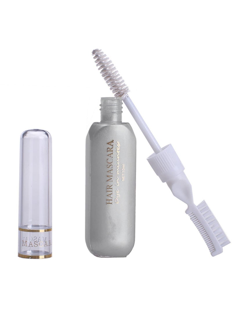 Liasun Temporary Hair Mascara Washable Temporary Hair Color Chalk Hair Dye Stick Non-toxic Instant Dye(Silver gray)  - Image 2