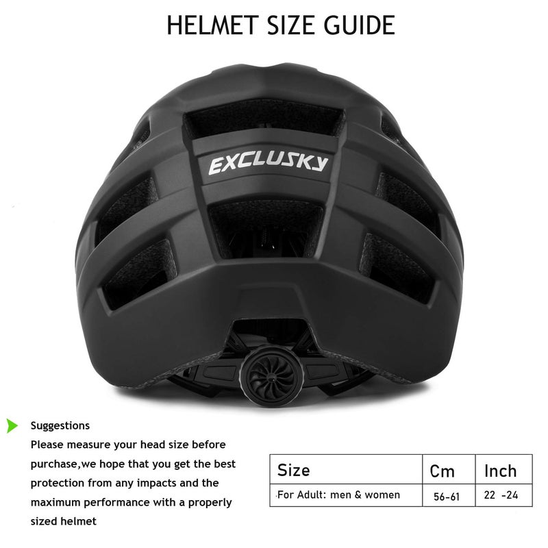 Exclusky Bike Helmet Adults Lightweight Bicycle Helmet Mountain Bike Helmet for Men Women - Image 2