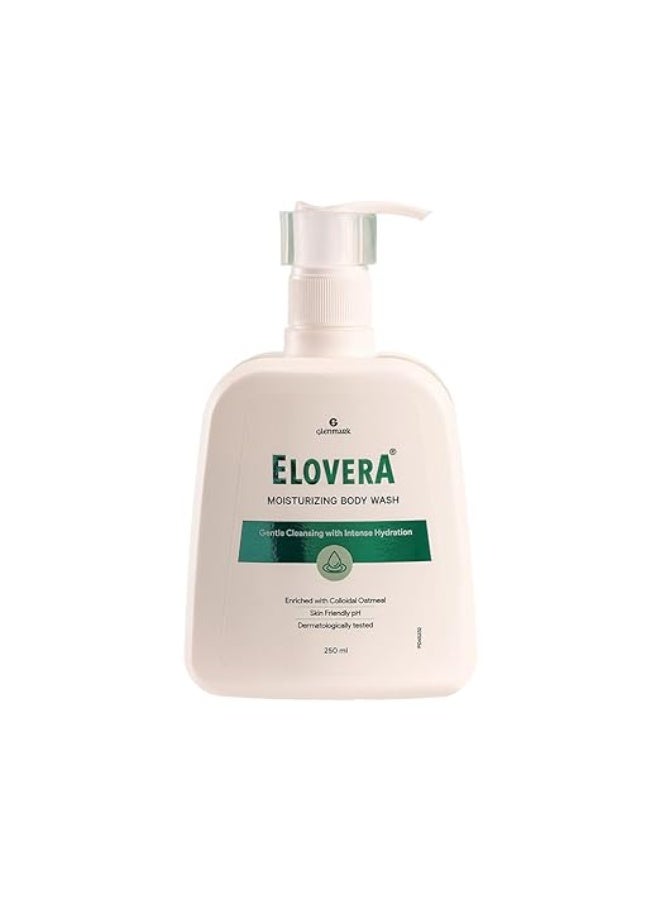 Elovera Body Wash Glenmark 250Ml, Enriched With Aloe Vera & Vitamin E, Intense Moisturising Formula I Hydrates And Makes The Skin Soft And Healthy I Lightens Skin Blemishes I Non-Greasy - Image 1