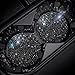 Murimt 2 PCS Universal Vehicle Bling Cup Holder Insert Coaster Car Interior Accessories275 inch Silicone Anti Slip Crystal Rhinestone Car CoasterBlack - Image 2