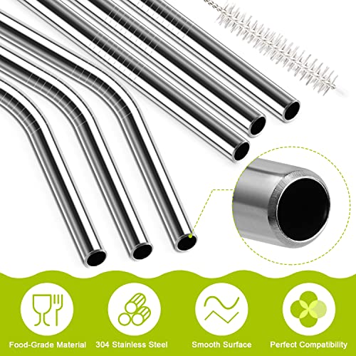UDOGI 6 Pack Stainless Steel Straw Replacement 40 oz for Stanley Adventure Travel Tumbler, Reusable Straws with Cleaning Brush Compatible with Stanley 40oz Stanley Cup Tumbler - Image 5