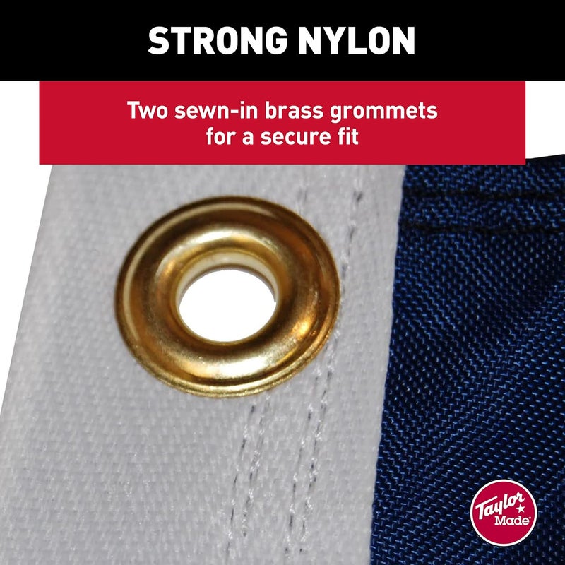 TaylorMade Taylor Made Sewn American Flag for Boats, 16" x 24", Marine-Grade Nylon, Fade Resistant, Brass Grommets, Embroidered Stars and Stripes, Flag only - 2020109195 - Image 3