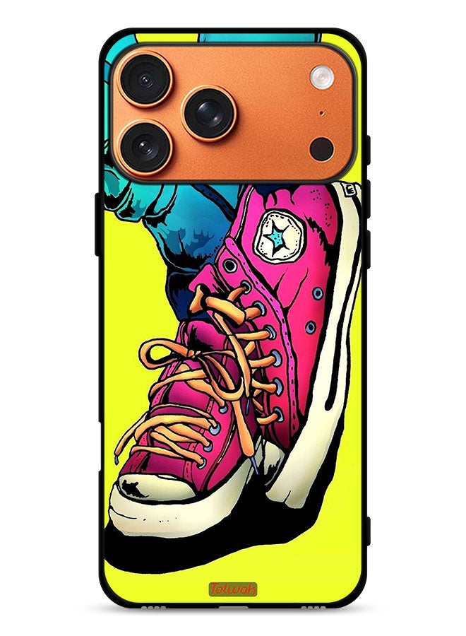 Tolwak Apple iPhone 17 Pro Max Protective Case Cover Canva Shoes Art - Image 1