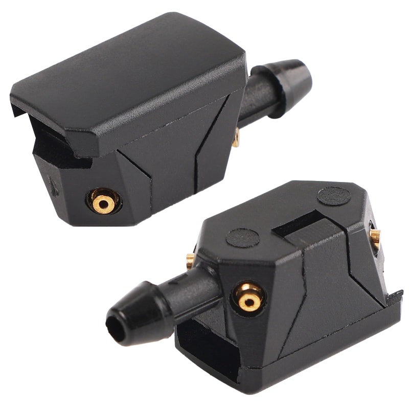 Generic XUKEY 2Pcs Car Universal Front Windshield Washer Wiper Sprayer Nozzle Window Water Spray Sprinkler Jet 4Way 9mm Auto  - Image 1