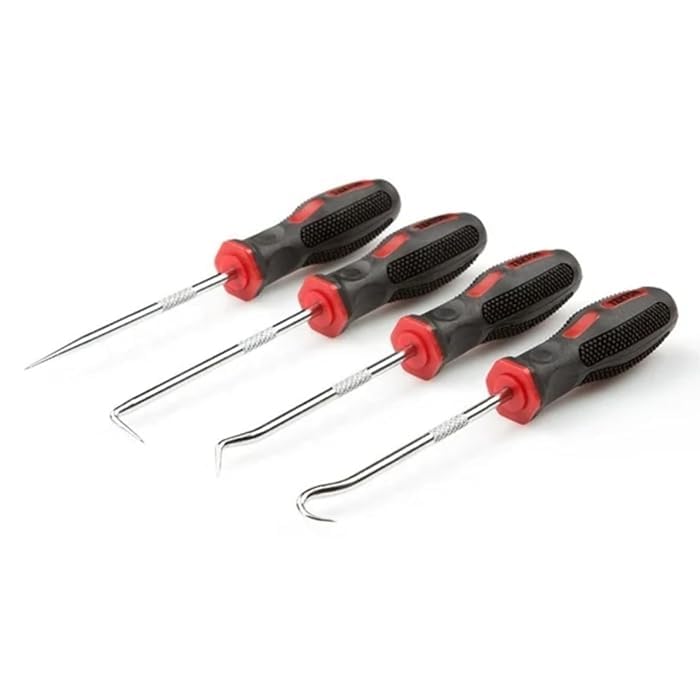 4Pcs Automotive Pick and Hook Set for Removing O-Rings Oil Seals Gaskets Spring Suction Rings 