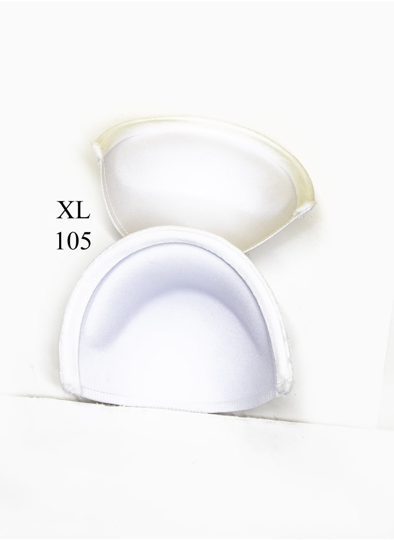 Generic - 1 Pair Bra Cup Inserts – Push-Up Padding with Underwire Support for DIY Sewing, Bras, and Swimwear – Soft, Durable, and Comfortable (XL   105) - Image 1