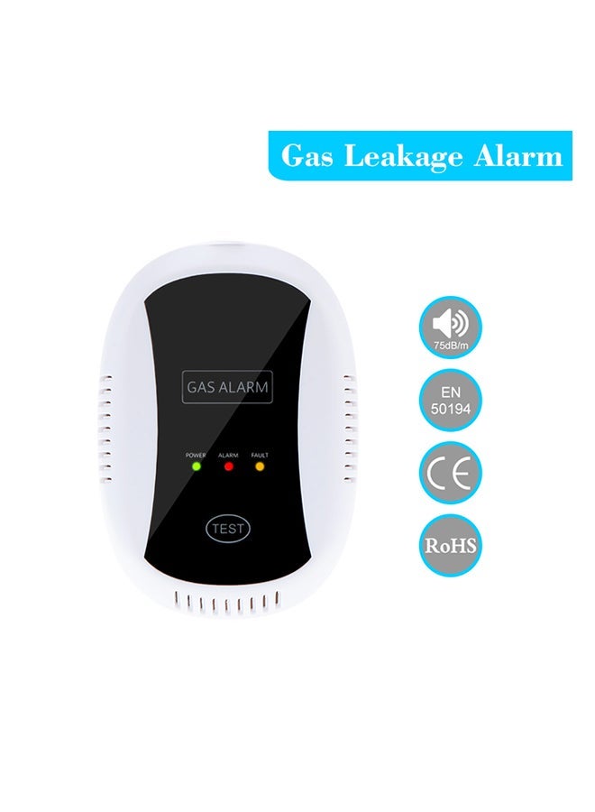 Natural Gas Leakage Alarm Detector Sensor White - Image 2
