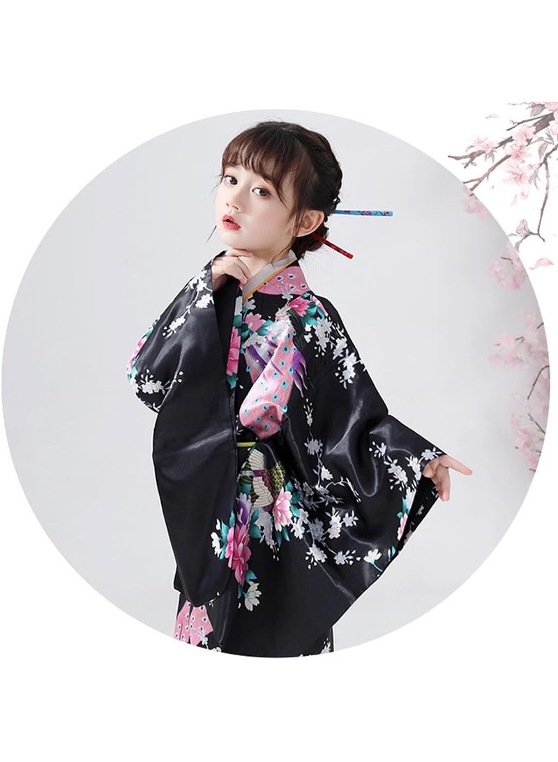 رداء كيمونو الياباني التقليدي من تشوياكيسي، زي تنكري للبنات الصغيرات - Image 3