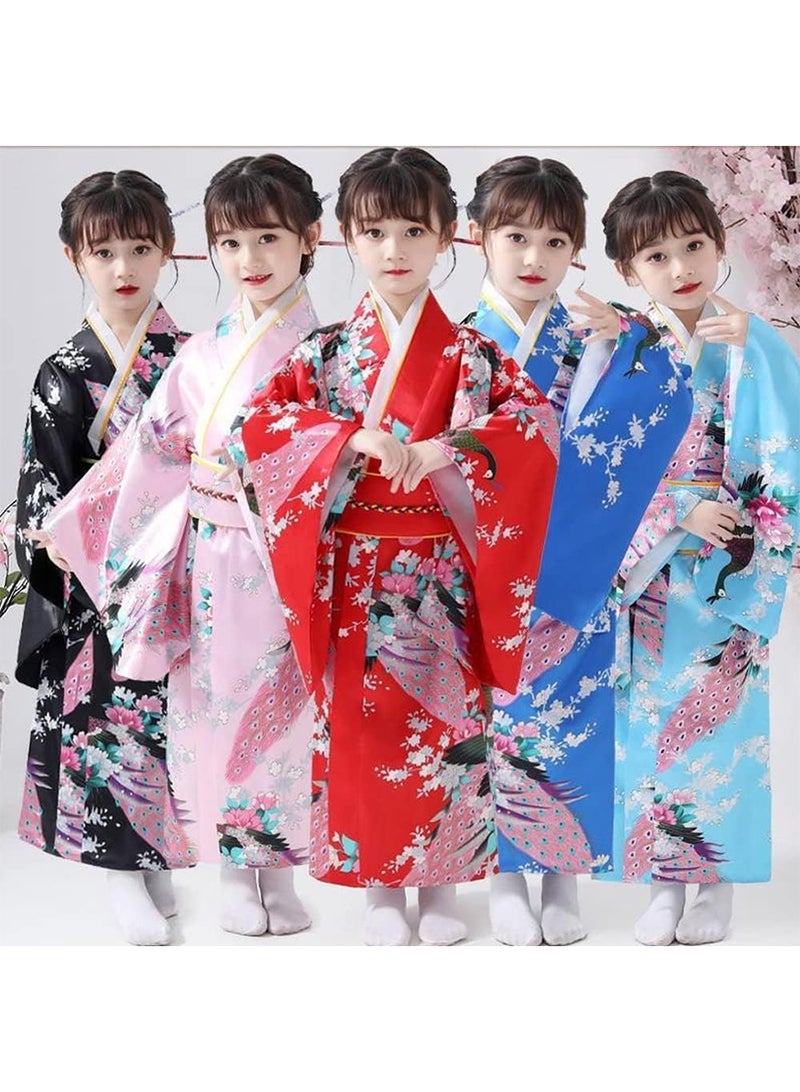 رداء كيمونو الياباني التقليدي من تشوياكيسي، زي تنكري للبنات الصغيرات - Image 4