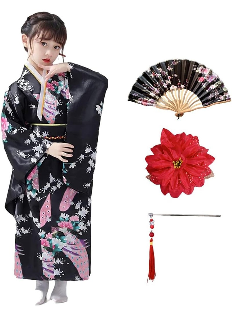 رداء كيمونو الياباني التقليدي من تشوياكيسي، زي تنكري للبنات الصغيرات - Image 1