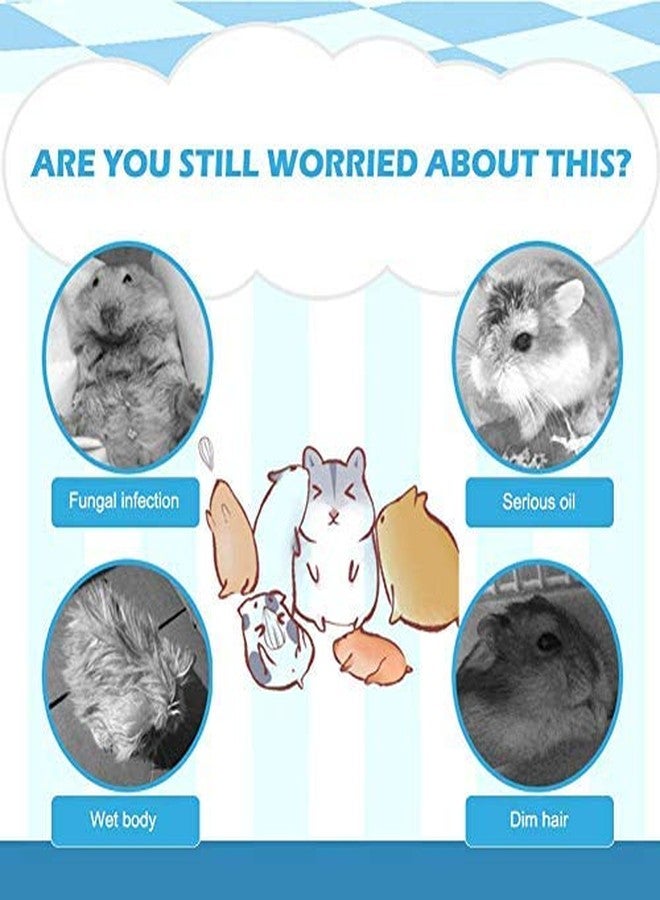 سايج سكوير حمام رملي مرح من سيج سكوير للهامستر والجرذان، اكتشف متعة الهامستر الخاص بك، أحضر الطبيعة إلى الداخل للهامستر أو الجرذان، حمام رملي مرح (200 غرام) - Image 3