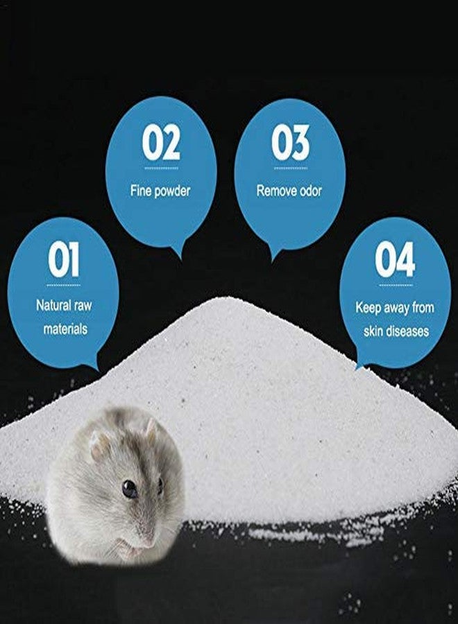 سايج سكوير حمام رملي مرح من سيج سكوير للهامستر والجرذان، اكتشف متعة الهامستر الخاص بك، أحضر الطبيعة إلى الداخل للهامستر أو الجرذان، حمام رملي مرح (200 غرام) - Image 2