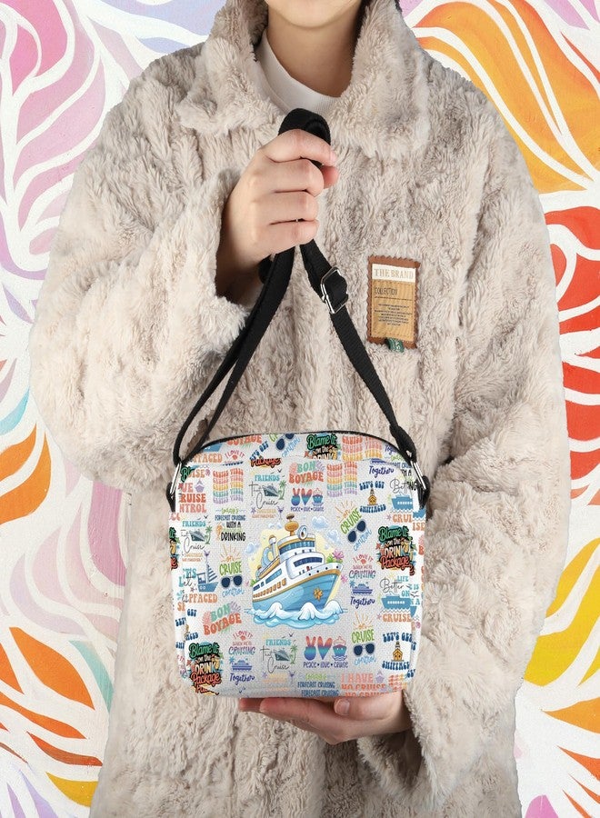 WCGXKO Cruise Survival Kit Crossbody Bag Cruising Travel Gift Cruise Trip Gift Travel Vacation Merch (Cruise Cro-s) - Image 4