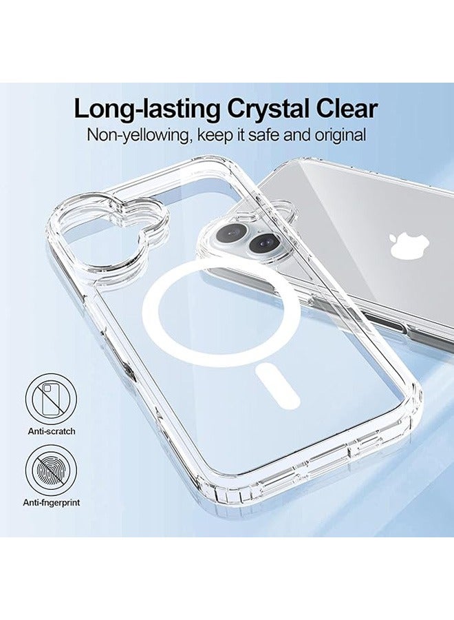 Magnetic Case for iPhone 16 5G 6.1inch, Compatible with MagSafe, Scratch-Resistant Back, Anti-Fall Drop Protection, Anti-Scratch Back Magnetic Phone Cover (Clear) - Image 5