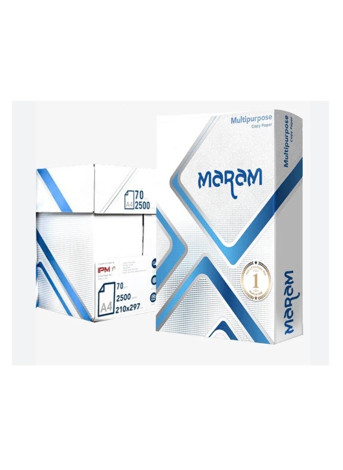 Maram Maram A4 Copy Paper 70 gm 500 paper 5 Pack  - Image 1