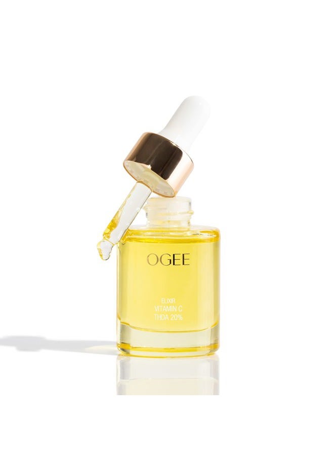 OGEE Vitamin C THDA 20% Elixir - Certified Organic Vitamin C Face Serum - Brightening Vitamin C Serum for Face - Image 1