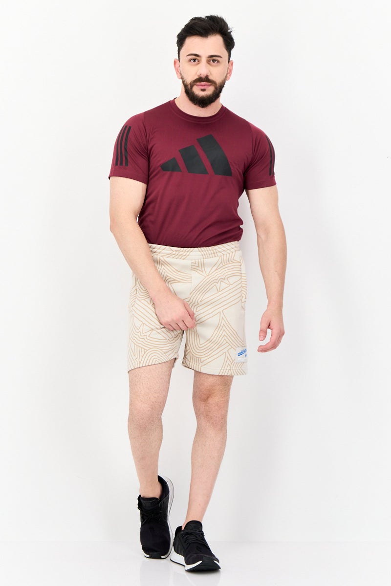 adidas Originals Men Sportswear Fit Outdoor Shorts, Beige  - Image 4