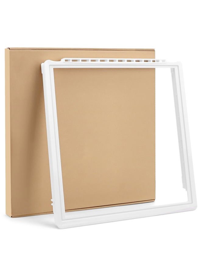 MIFLUS غطاء صينية الخضار 241969501 بدون زجاج متوافق مع إطار رف الثلاجة Frigi-daire / غطاء درج المأكولات الجاهزة (17-3/8" × 18-3/8") - Image 1