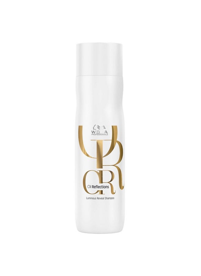 Wella Professionals Oil Reflections Luminous Reveal Hair Shampoo | 250 Ml | Moisturizing Hydrating Hair Cleanser For Shiny Glossy Hair | With Camellia Oil & White Tea Extracts  - Image 1