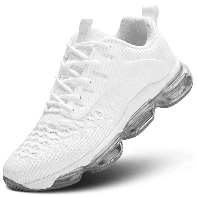 Kapsen Mens Running Shoes Air Cushion Tennis Walking Sneakers Casual Sport Gym Jogging White 10 - Image 1