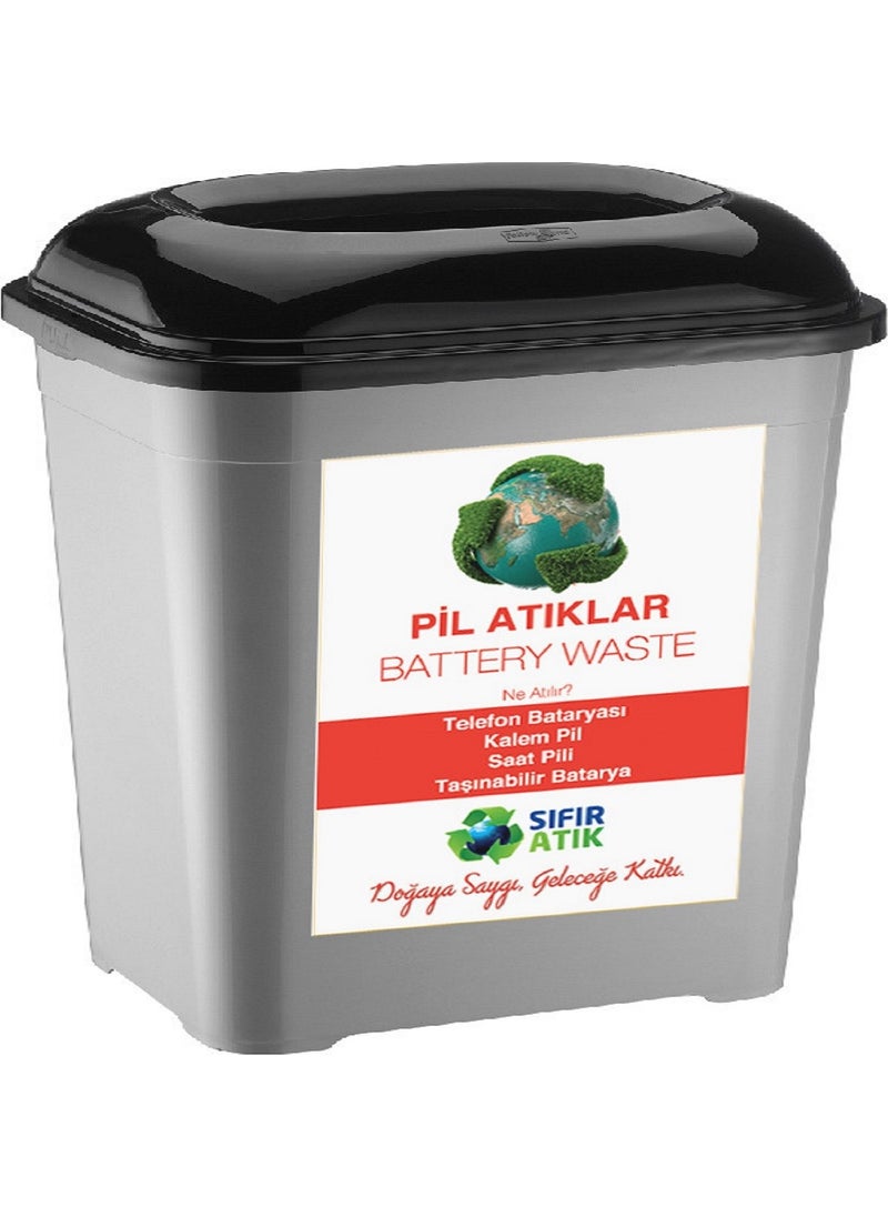 Deembro Battery Waste Bin Zero Waste Bin Recycling Bin Plastic 50 Lt Zero Waste Collection Bin large size 