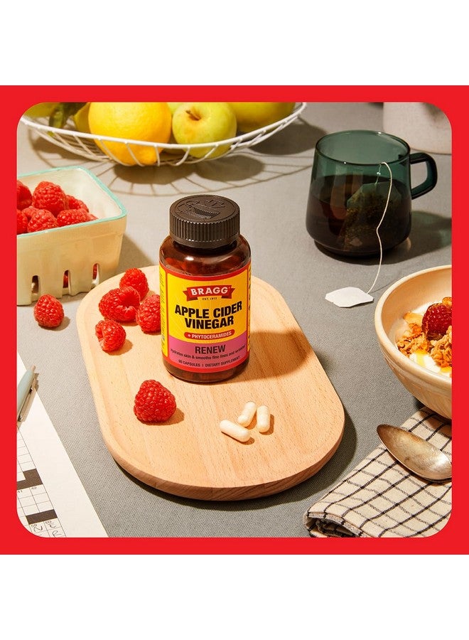 BRAGG Renew Apple Cider Vinegar Capsules with Phytoceramides - 90 Capsules - Maintains Healthy Skin and Promotes Hydration - Image 5