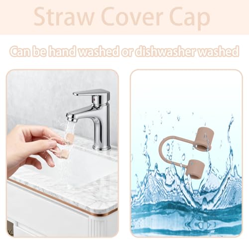 DEWJDFSC 6PCS Silicone Straw Covers Caps Compatible with Stanley 30&40 Oz Tumbler Accessories Simple Straw Toppers Reusable Caps for Stanley Cup 10mm 0.4in Straws (Colorful 1) - Image 2