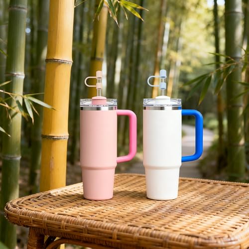 DEWJDFSC 6PCS Silicone Straw Covers Caps Compatible with Stanley 30&40 Oz Tumbler Accessories Simple Straw Toppers Reusable Caps for Stanley Cup 10mm 0.4in Straws (Colorful 1) - Image 5