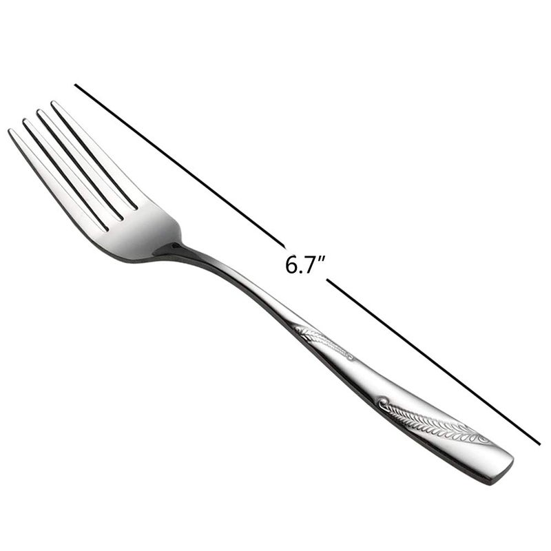 Nicesh 16-Piece Stainless Steel Dessert Forks  6.70-Inch - Image 3